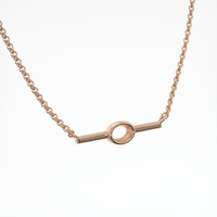 14K Rose Gold Vedic Necklace Setting Image