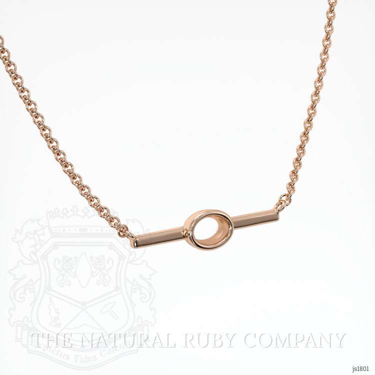 14K Rose Gold Vedic Necklace Setting