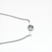 14K White Gold Vedic Necklace Setting Image