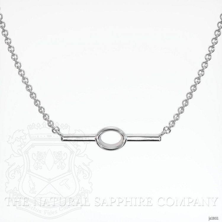 18K White Gold Vedic Necklace Setting