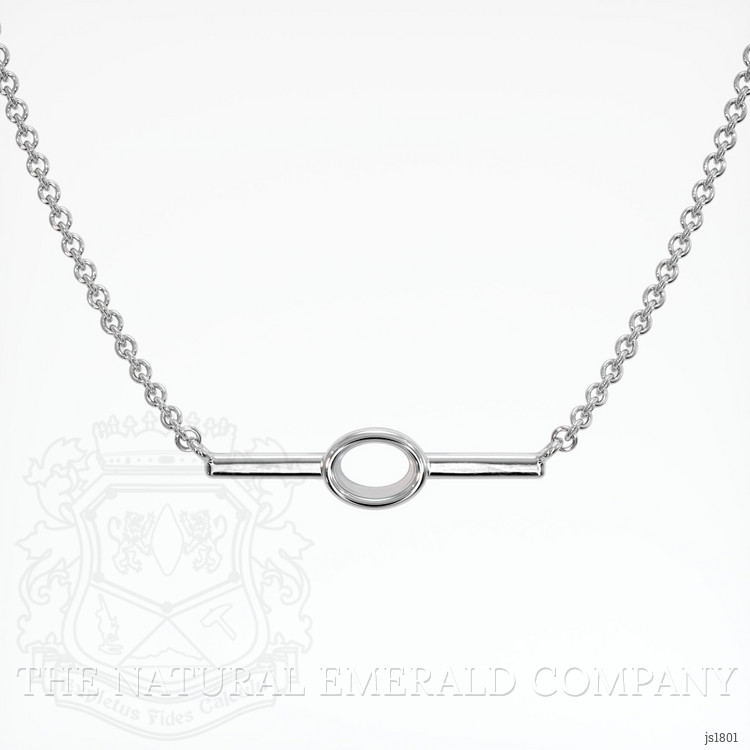 18K White Gold Vedic Necklace Setting