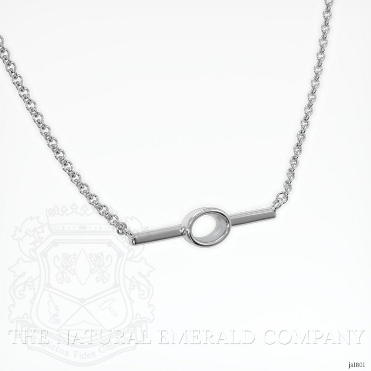 18K White Gold Vedic Necklace Setting
