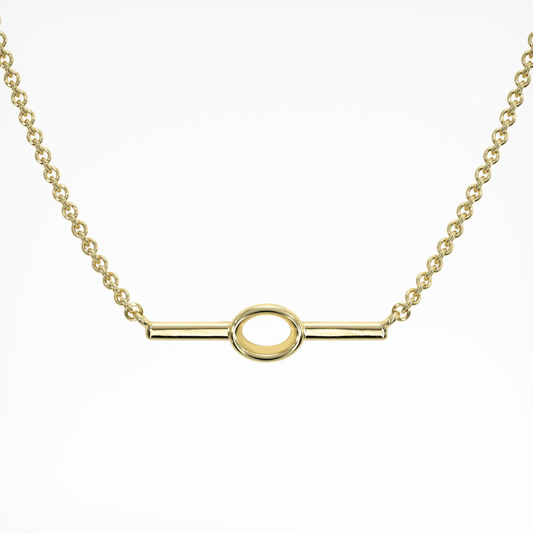 14K Yellow Gold Vedic Necklace Setting