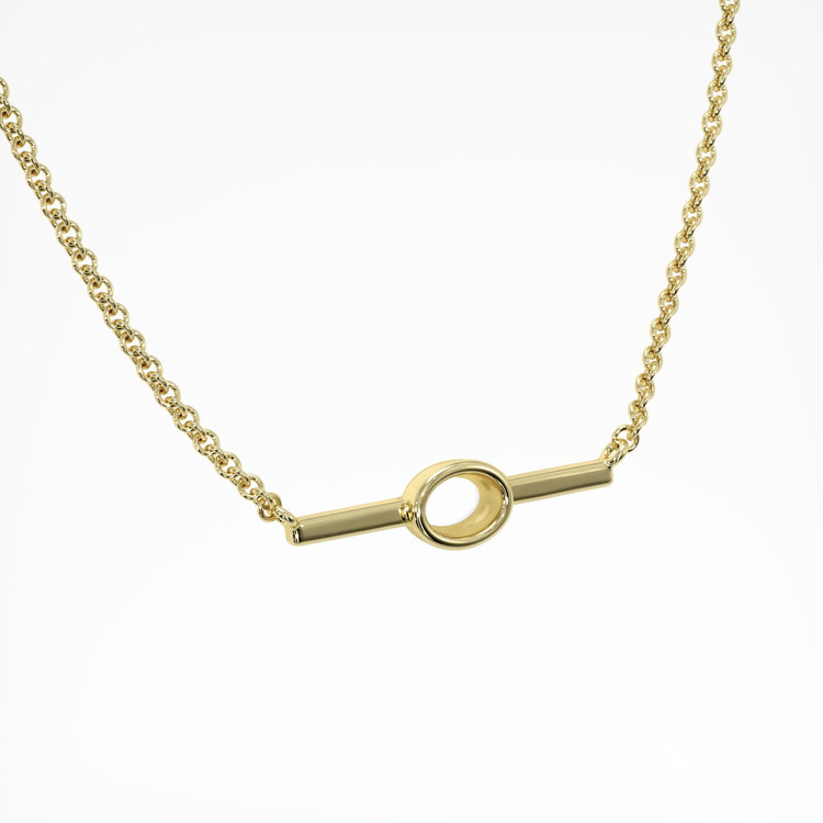 14K Yellow Gold Vedic Necklace Setting