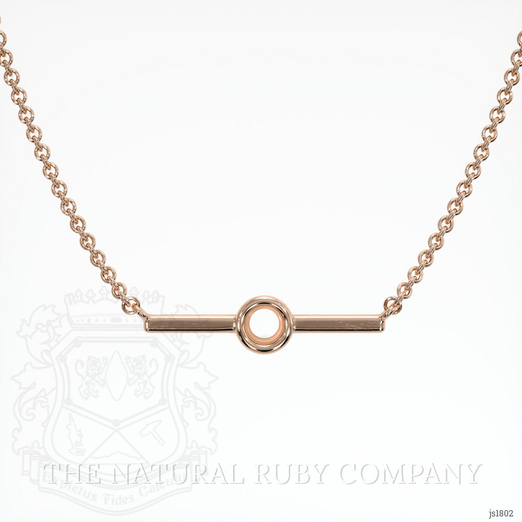 14K Rose Gold Vedic Necklace Setting