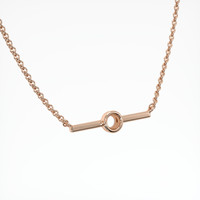 14K Rose Gold Vedic Necklace Setting Image