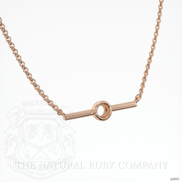 14K Rose Gold Vedic Necklace Setting