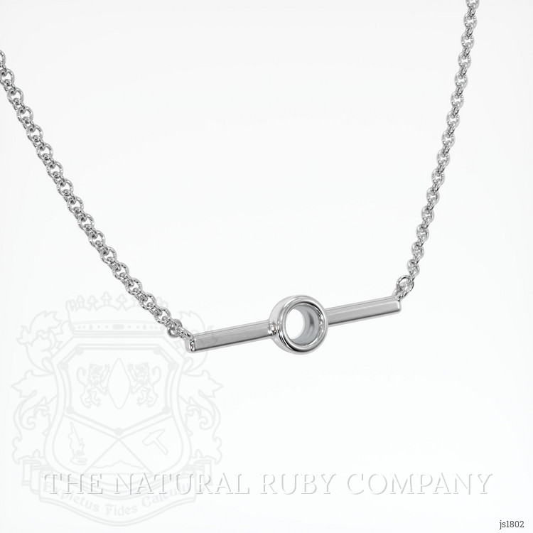 14K White Gold Vedic Necklace Setting