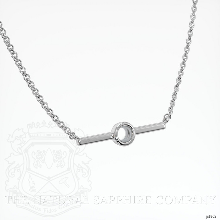 18K White Gold Vedic Necklace Setting