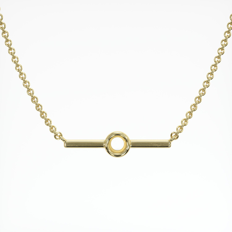 14K Yellow Gold Vedic Necklace Setting