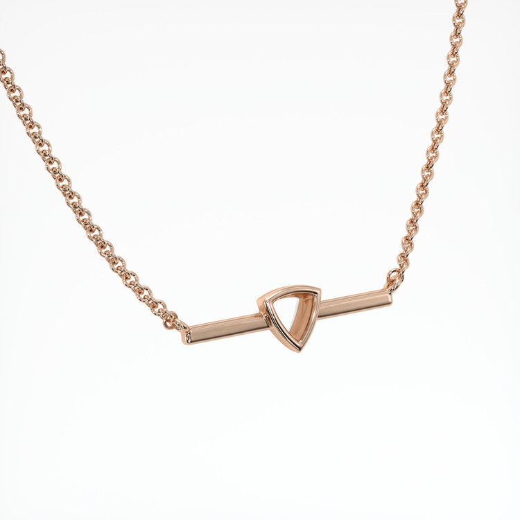 14K Rose Gold Vedic Necklace Setting