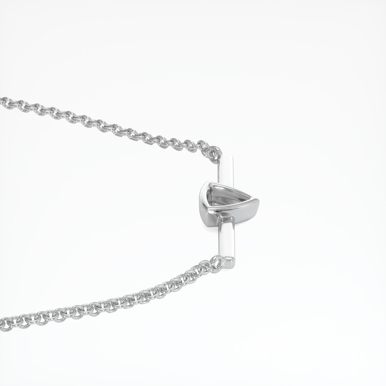 14K White Gold Vedic Necklace Setting