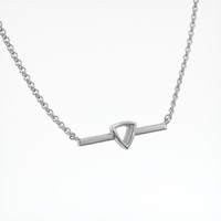 18K White Gold Vedic Necklace Setting Image