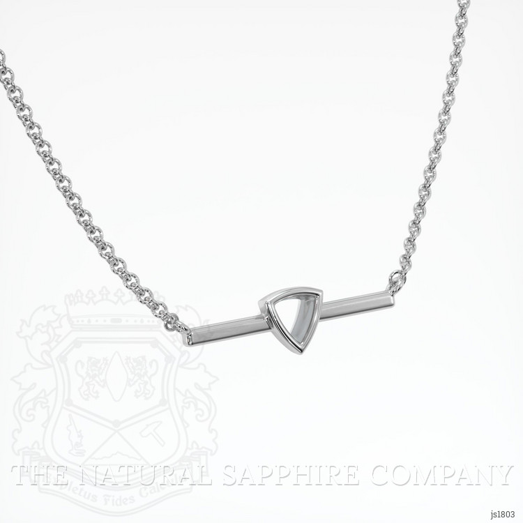 18K White Gold Vedic Necklace Setting