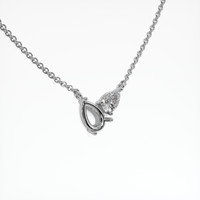 Platinum 950 Accent Stones Necklace Setting Image