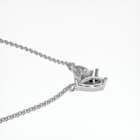 Platinum 950 Accent Stones Necklace Setting Image
