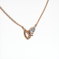 14K Rose Gold Accent Stones Necklace Setting Image