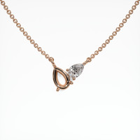 14K Rose Gold Accent Stones Necklace Setting Video
