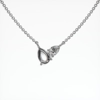 10K White Gold Accent Stones Necklace Setting Video