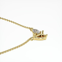 14K Yellow Gold Accent Stones Necklace Setting Image