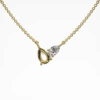 18K Yellow Gold Accent Stones Necklace Setting Video