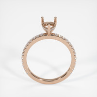 14K Rose Gold Pave Ring Setting Image