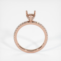 14K Rose Gold Pave Ring Setting Image