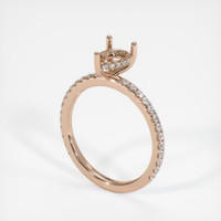 18K Rose Gold Pave Ring Setting Video