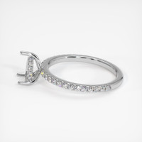 14K White Gold Pave Ring Setting Image
