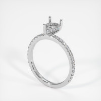 18K White Gold Pave Ring Setting Video