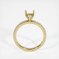 18K Yellow Gold Pave Ring Setting Image