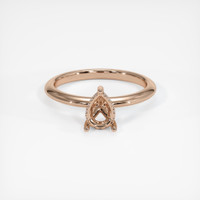 18K Rose Gold Pave Ring Setting Image