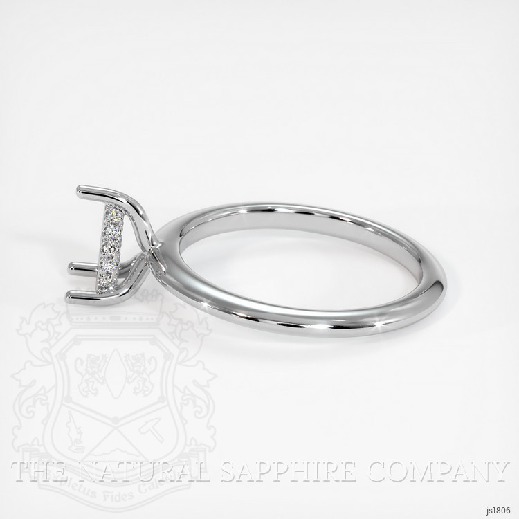 18K White Gold Pave Ring Setting