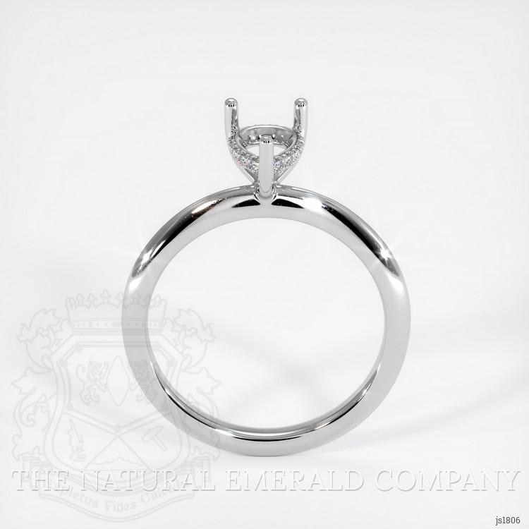 18K White Gold Pave Ring Setting