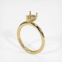 14K Yellow Gold Pave Ring Setting Video