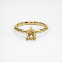 14K Yellow Gold Pave Ring Setting Image
