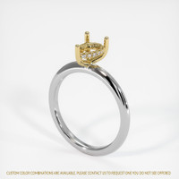 14K Yellow & White Pave Ring Setting Video