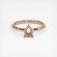 14K Rose Gold Pave Ring Setting Image