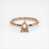 18K Rose Gold Pave Ring Setting Image