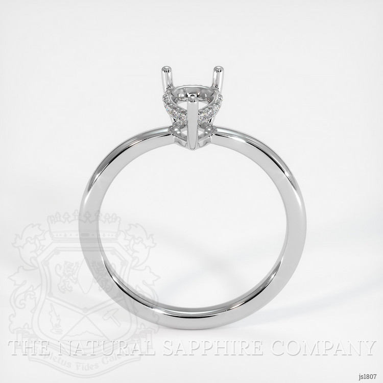 10K White Gold Pave Ring Setting