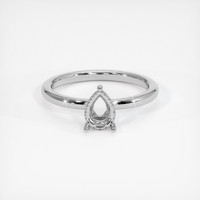 18K White Gold Pave Ring Setting Image
