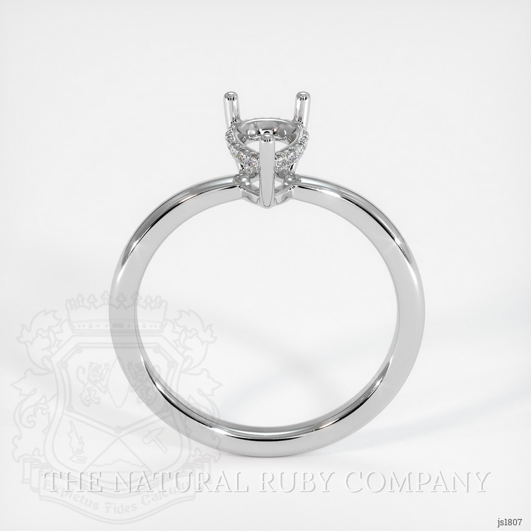 18K White Gold Pave Ring Setting