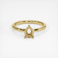 14K Yellow Gold Pave Ring Setting Image