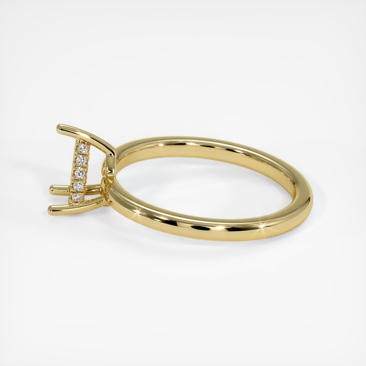18K Yellow Gold Pave Ring Setting