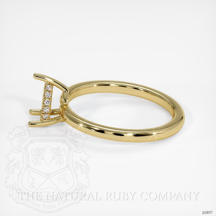 18K Yellow Gold Pave Ring Setting