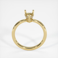 18K Yellow Gold Pave Ring Setting Image