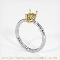 14K Yellow & White Pave Ring Setting Video