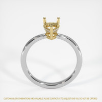 14K Yellow & White Pave Ring Setting Image