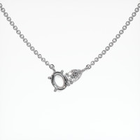 10K White Gold Accent Stones Necklace Setting Video