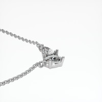 10K White Gold Accent Stones Necklace Setting Image